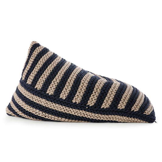 Puff String Listrado Outdoor 90x120 Marinho