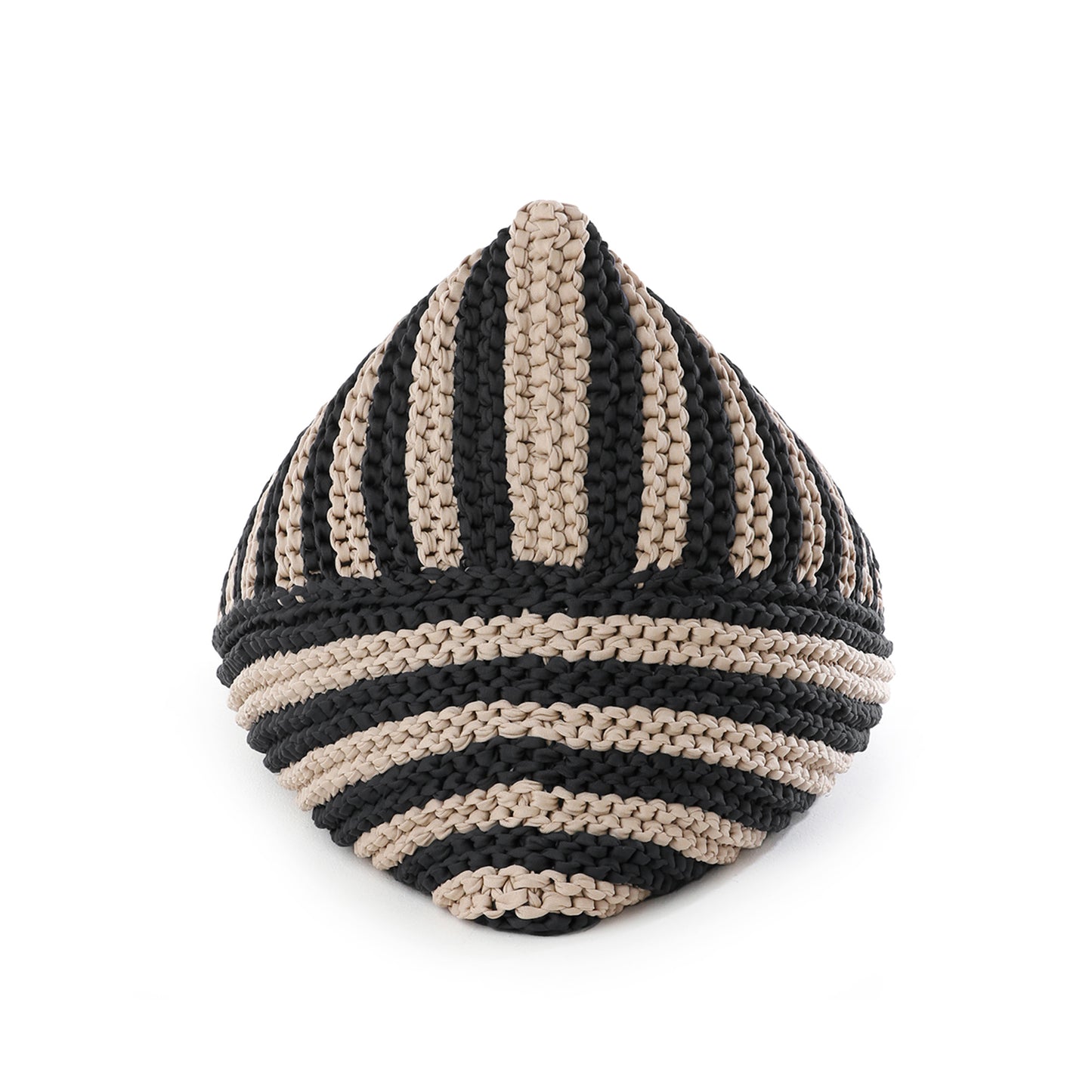 Puff String Listrado Outdoor 90x120 Preto