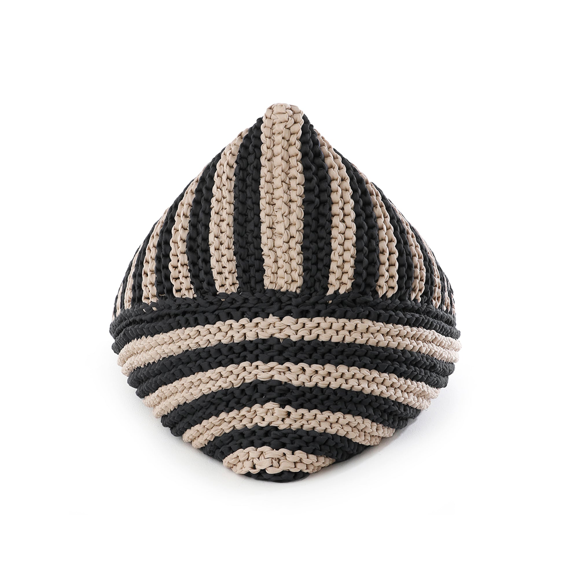 Puff String Listrado Outdoor 90x120 Preto