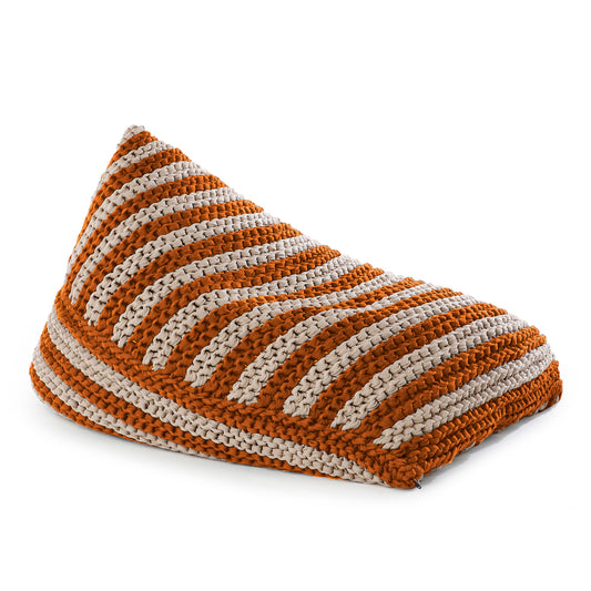 Puff String Listrado Outdoor 90x120 Terracota
