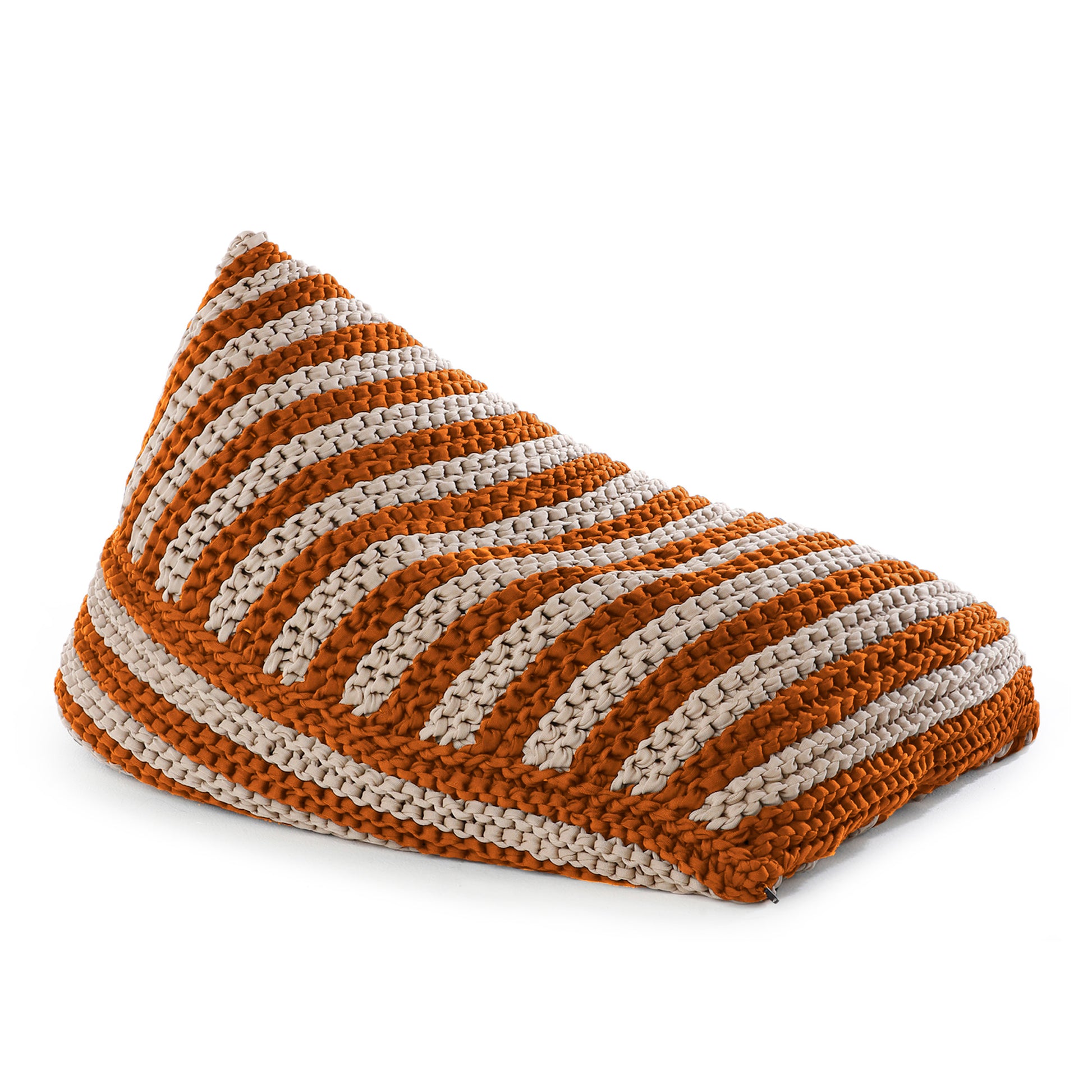 Puff String Listrado Outdoor 90x120 Terracota