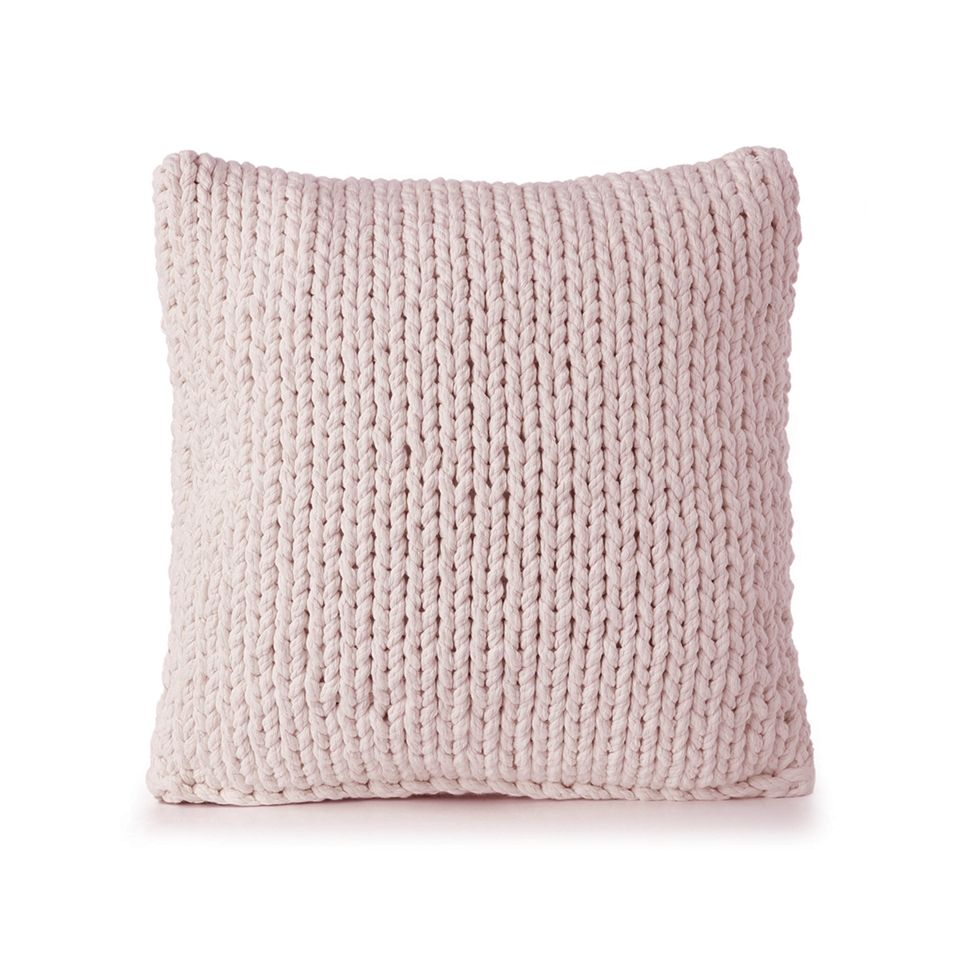 Almofada em tricô artesanal String Lisa 45x45 Rose