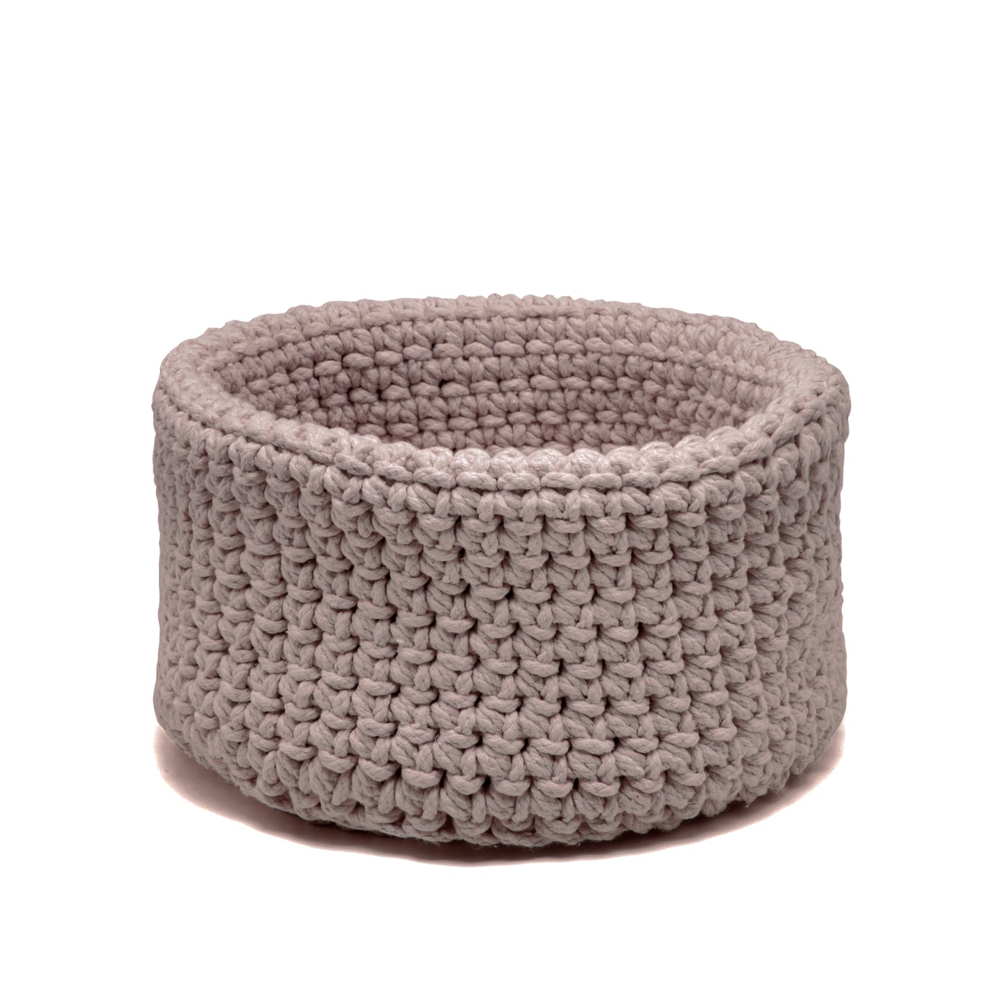 Cesta Sting em crochê artesanal 18x30 Rose