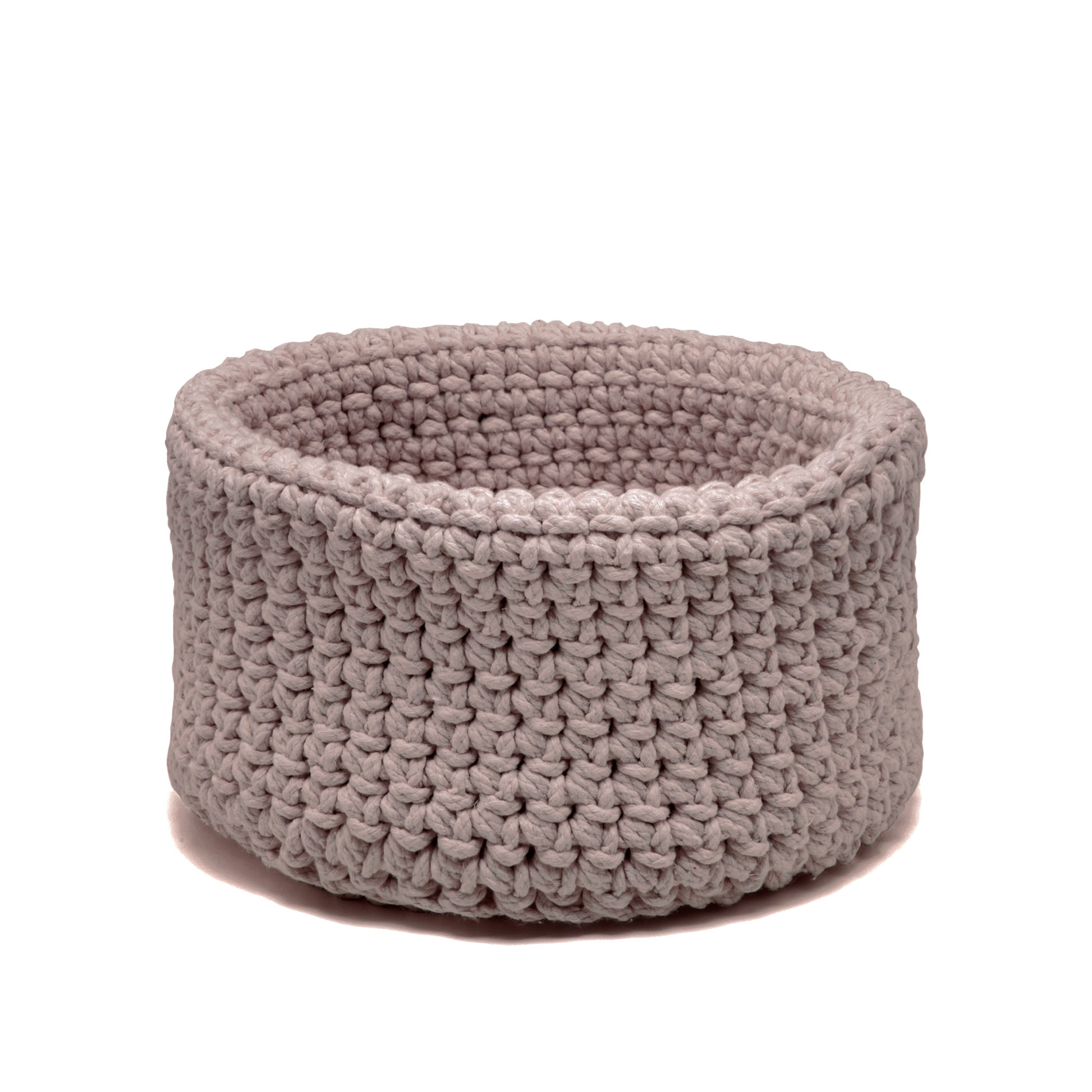 Cesta Sting em crochê artesanal 18x30 Rose