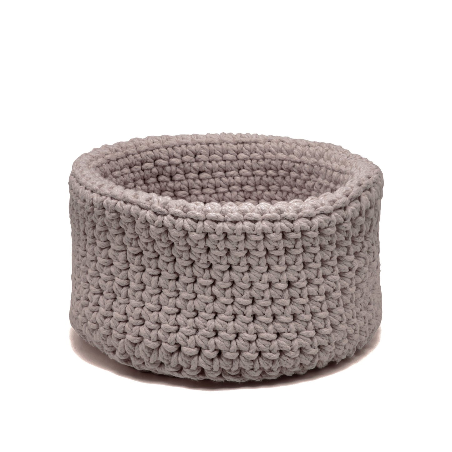 Cesta Sting em crochê artesanal 18x30 Rose Pronta Entrega