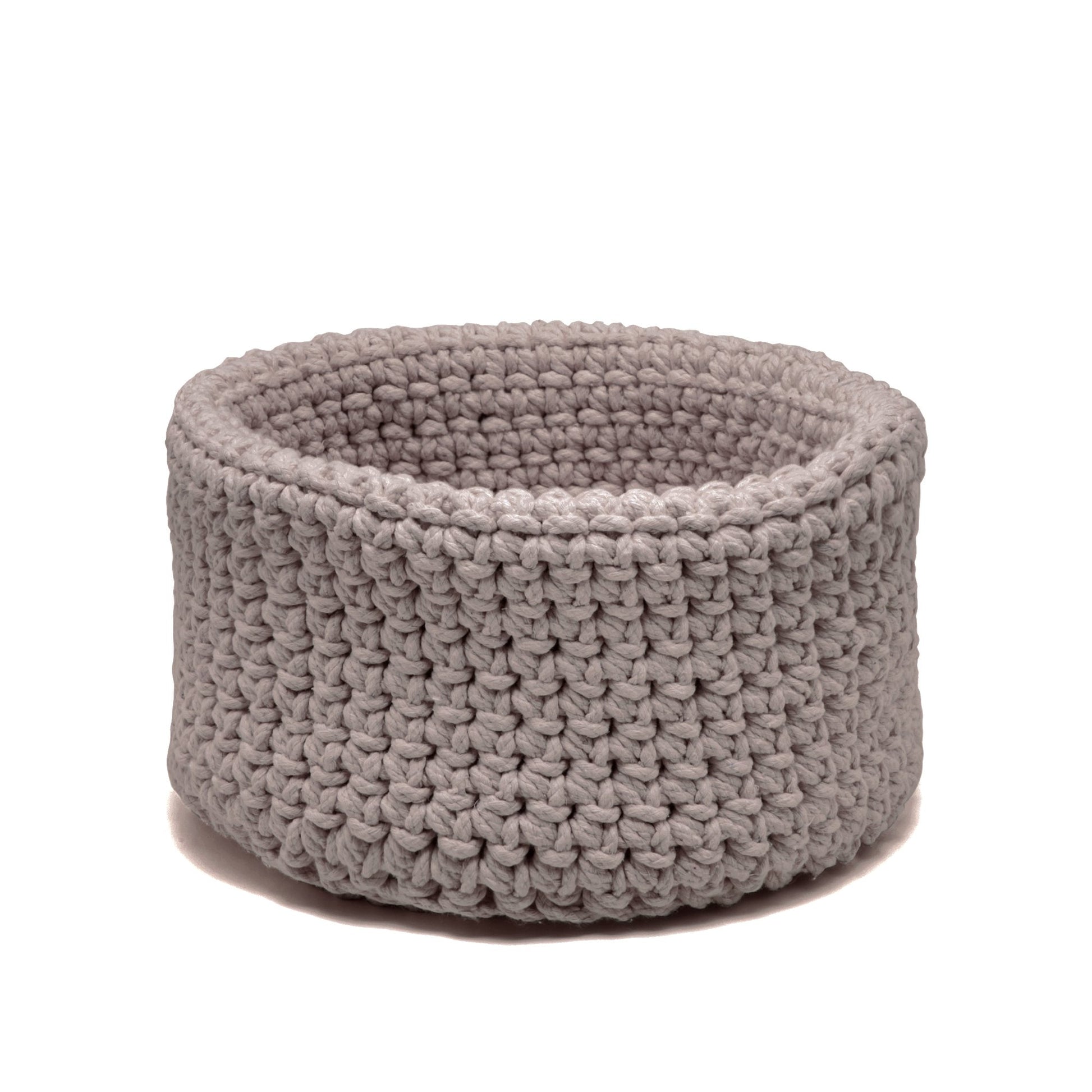 Cesta Sting em crochê artesanal 18x30 Rose Pronta Entrega