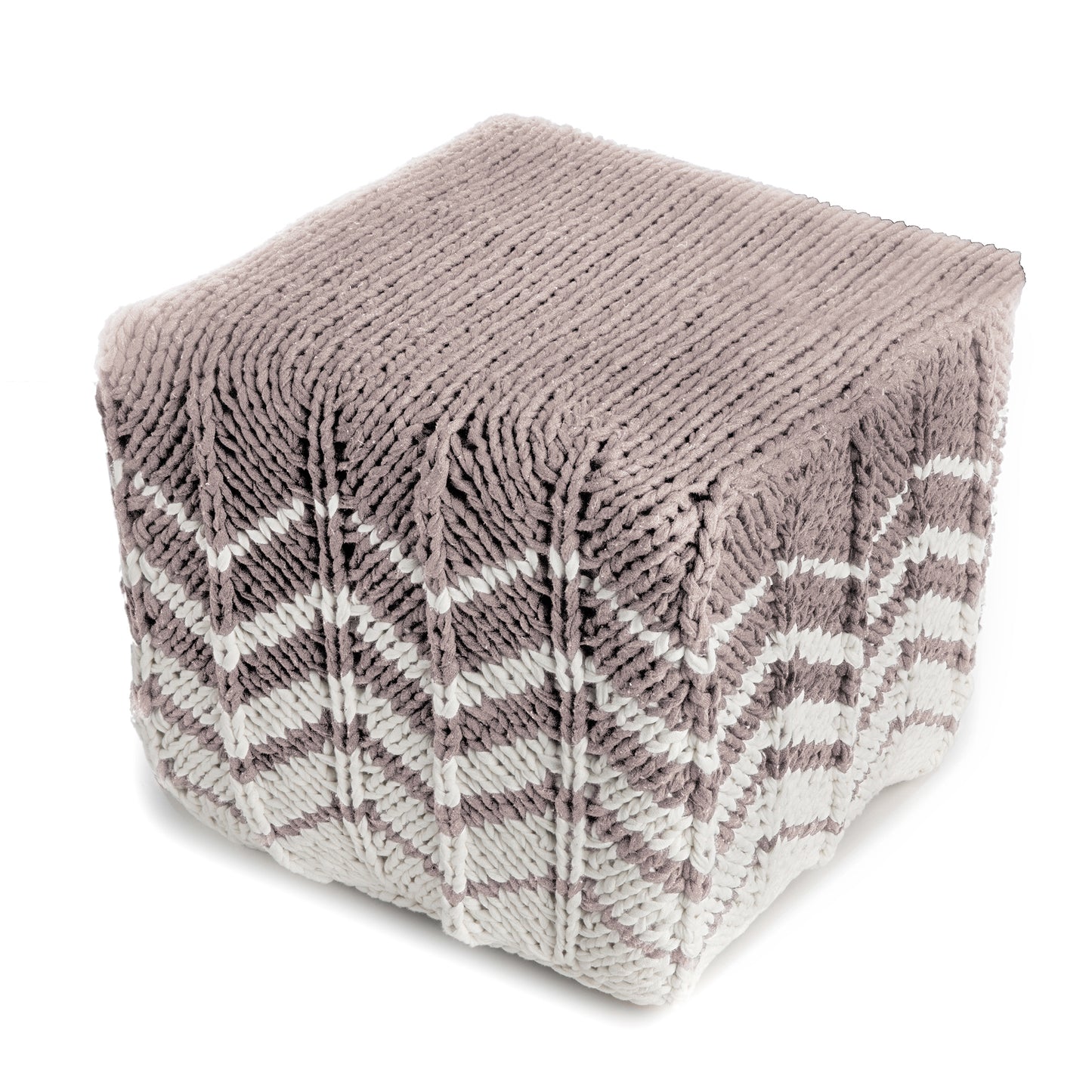 Puff Zig Zag 40x45 Rose