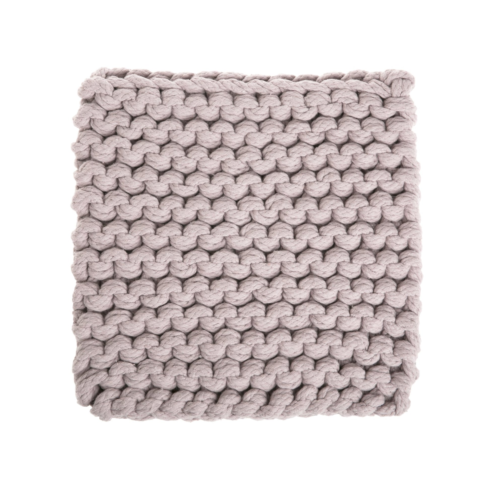 amostra de pontos / Tapete em tricô artesanal Rose, com fio 100% algodão. Dimensões: Largura - 150cm; Comprimento - 200cm.