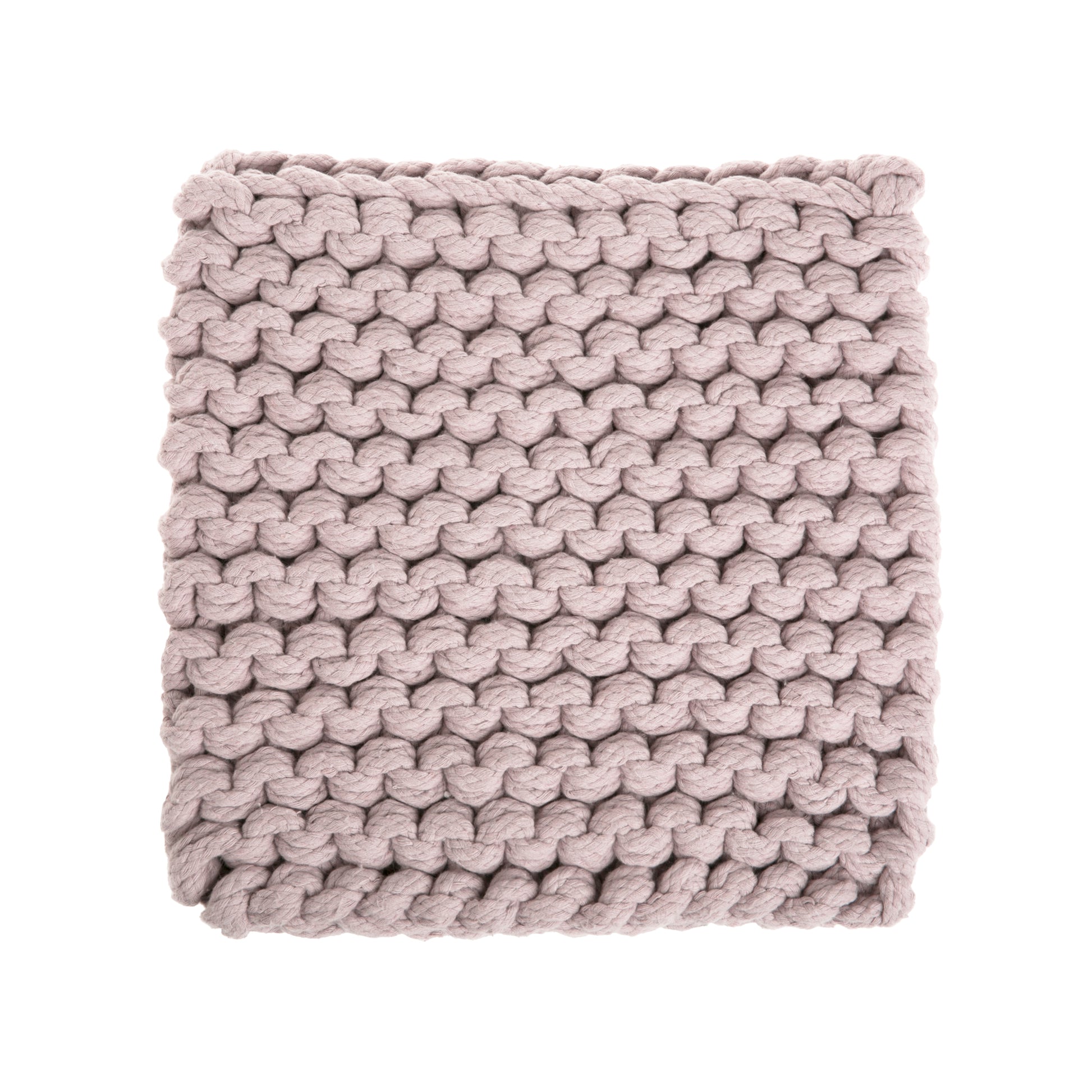 amostra de pontos / Tapete em tricô artesanal Rose, com fio 100% algodão. Dimensões: Largura - 150cm; Comprimento - 200cm.