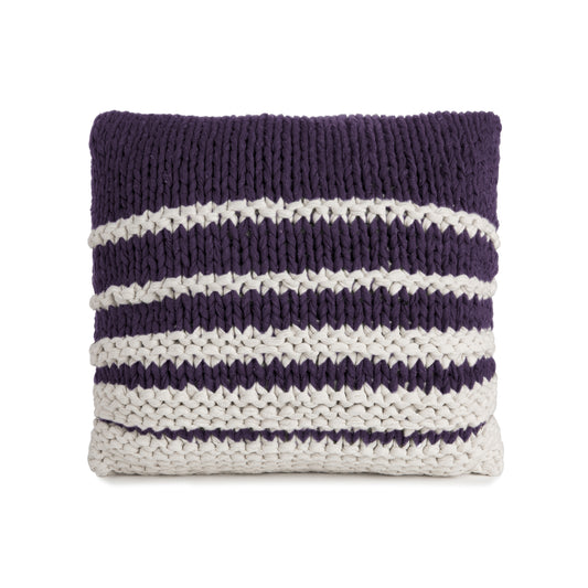 Almofada em Tricô Artesanal Degradê Negativo  45x45 Roxo