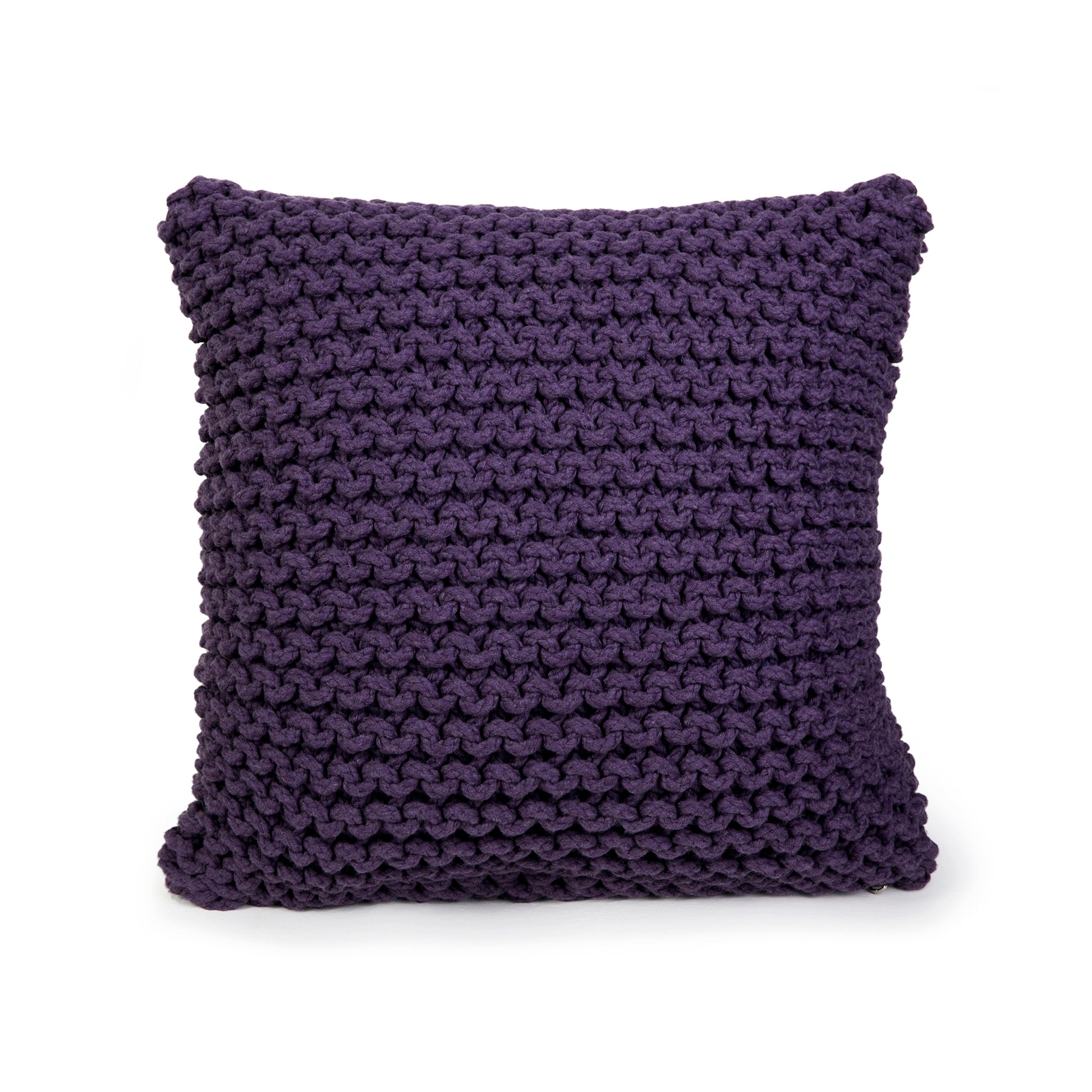 Almofada em tricô artesanal String 45x45 Roxo