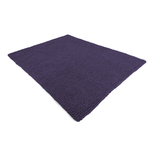 Tapete em Tricô Artesanal 150x200 Roxo Pronta Entrega