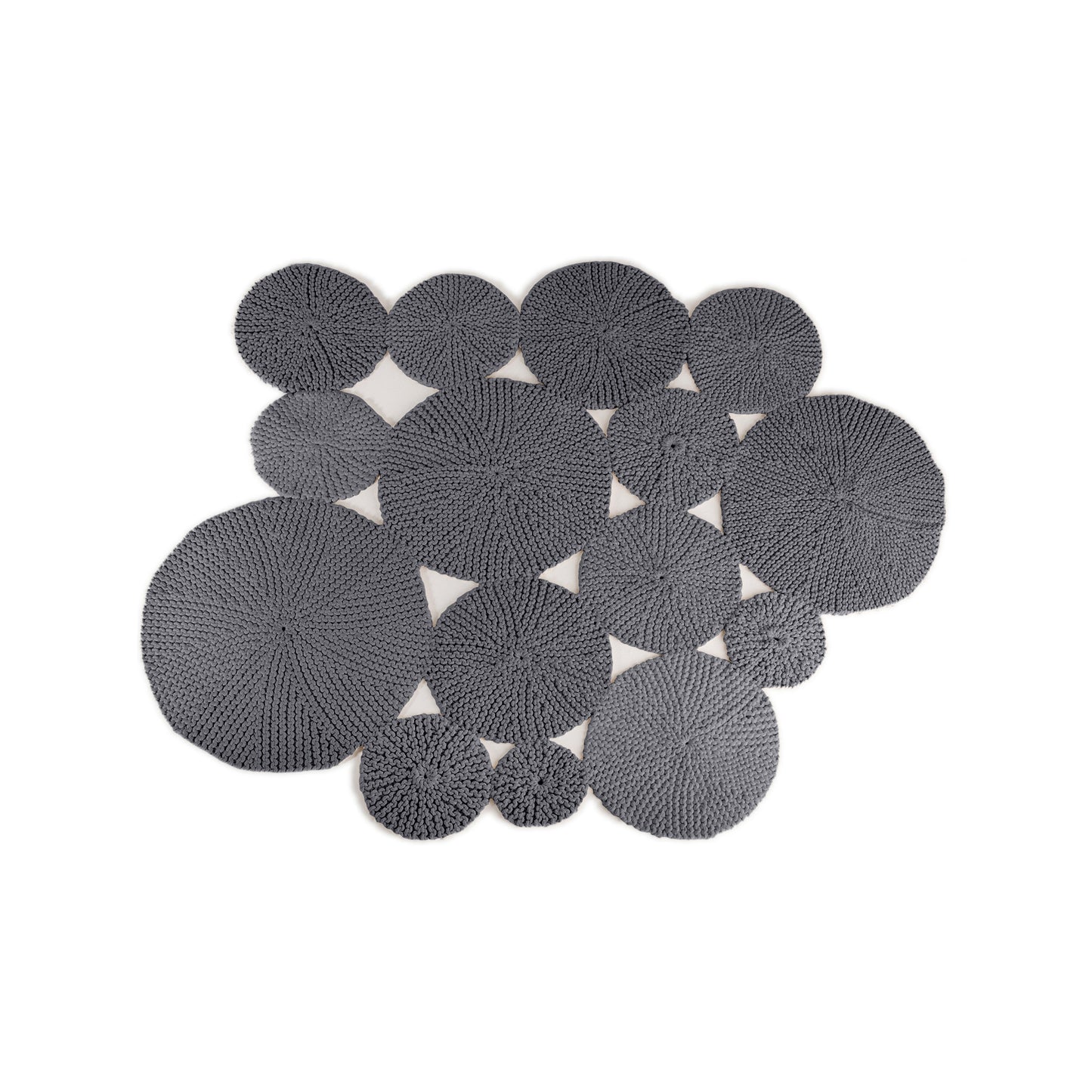 Tapete Bolas 180x300 Cinza