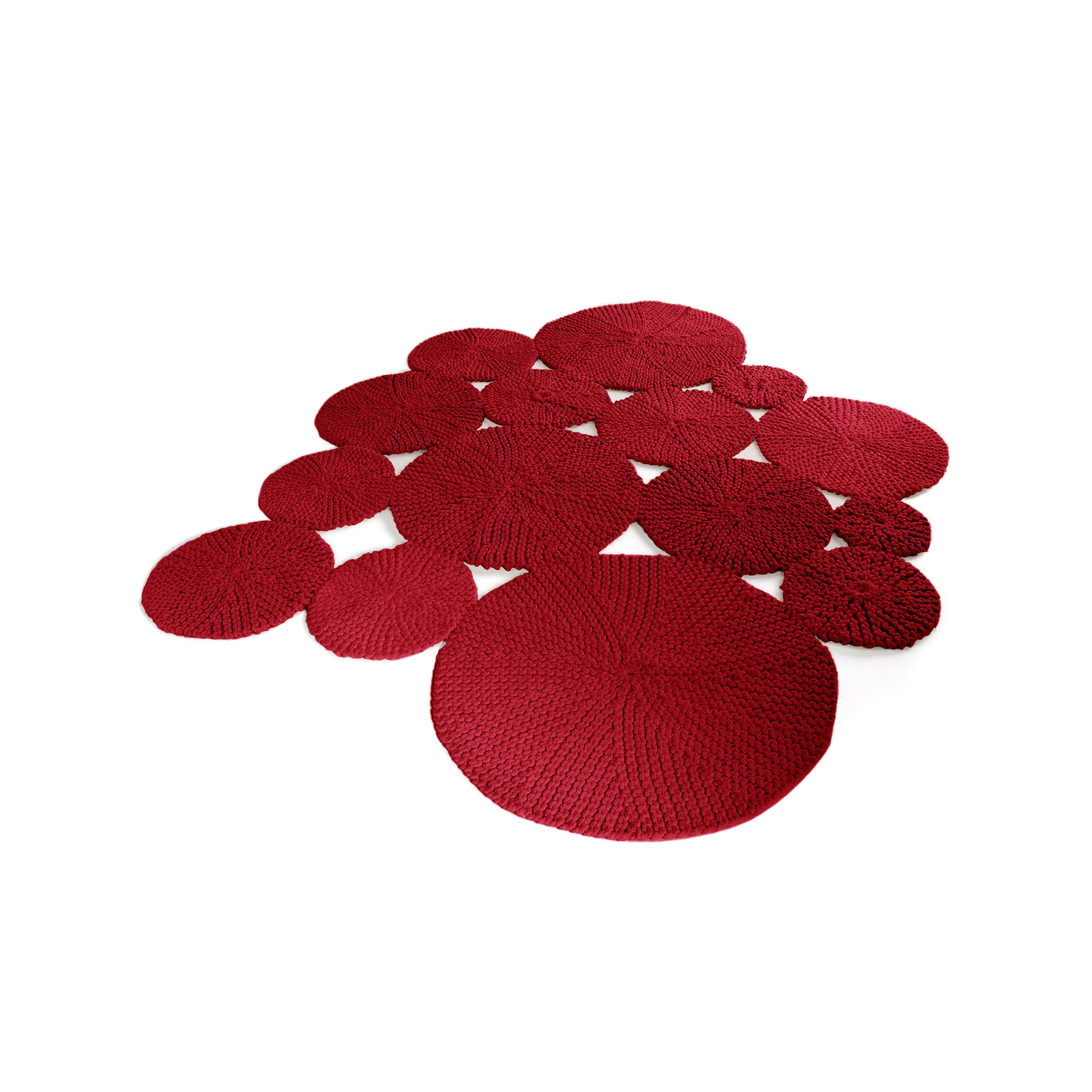 Tapete Bolas 180x300 Vermelho