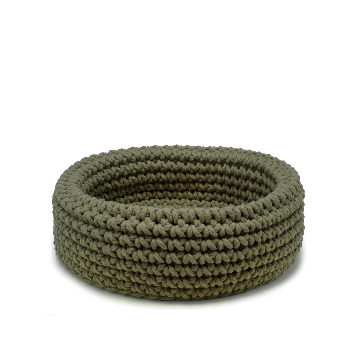 Cesta Sting em crochê artesanal 14x38 Verde