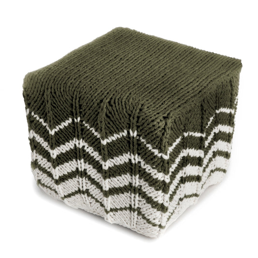 Puff Zig Zag 40x45 Verde