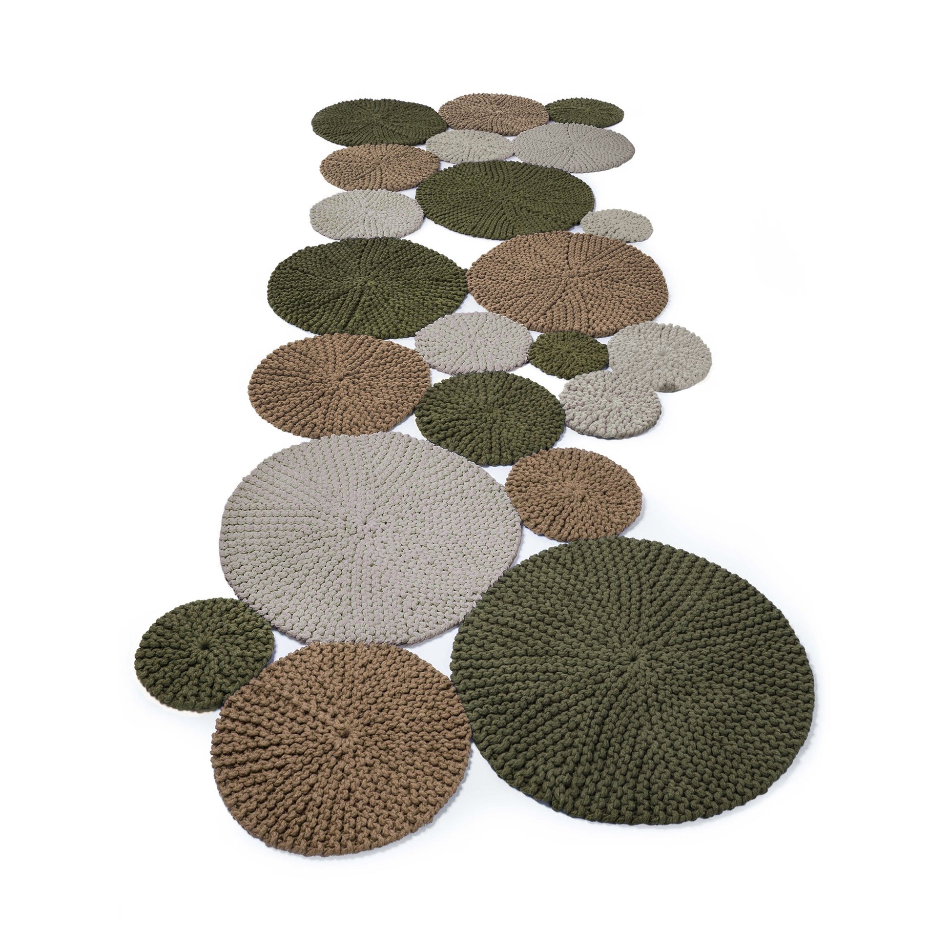 Tapete Bolas Colorido 120x250 (Fendi/Caramelo/Verde) Pronta Entrega