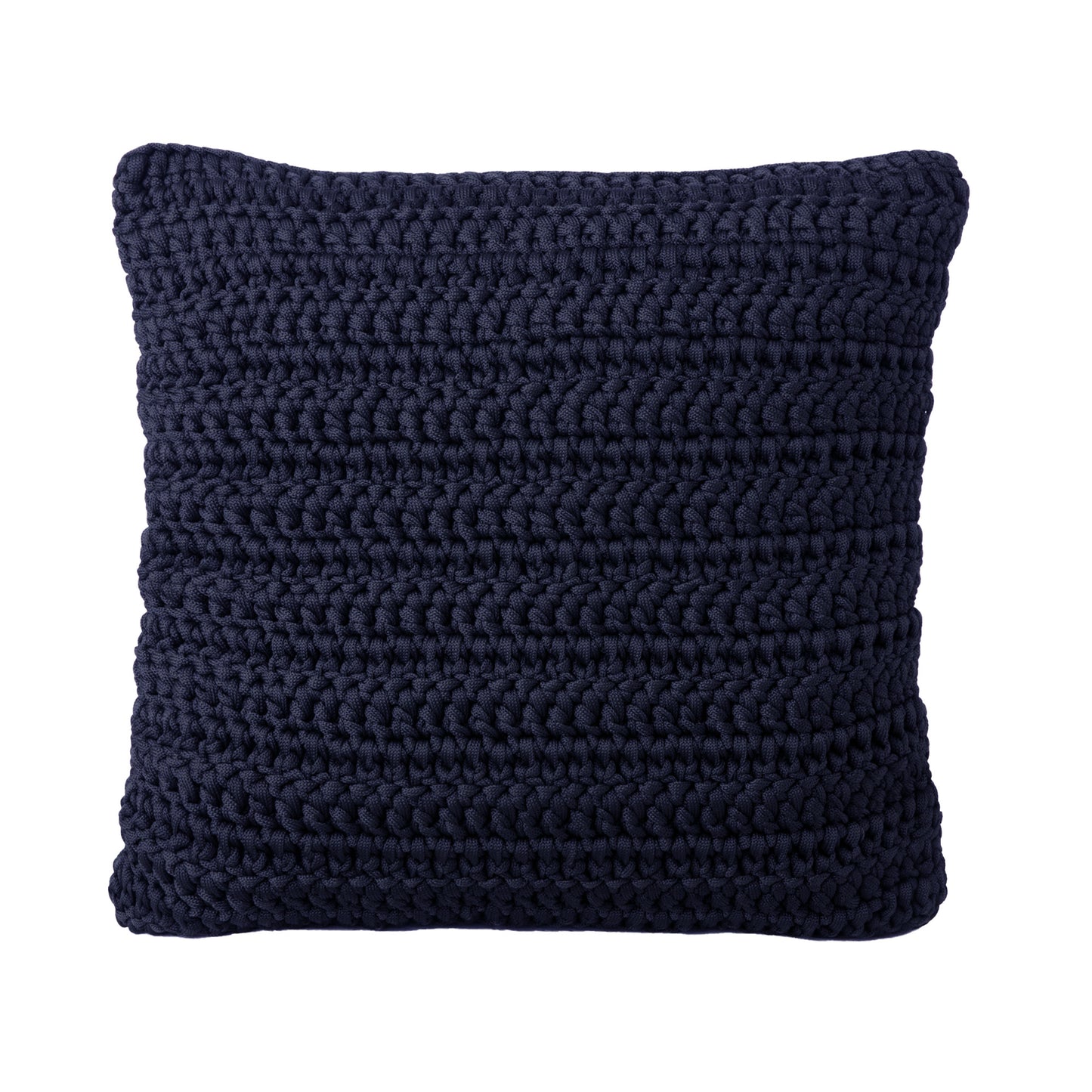 Almofada em Crochê Outdoor 50x50 Marinho Pronta Entrega