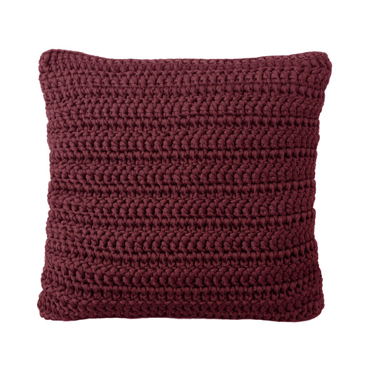 Almofada em Crochê Outdoor 50x50 Marsala