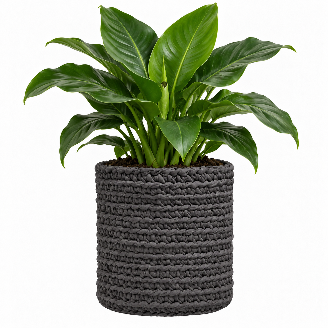 Cachepot Vaso Outdoor 40x45 Cinza Pronta Entrega
