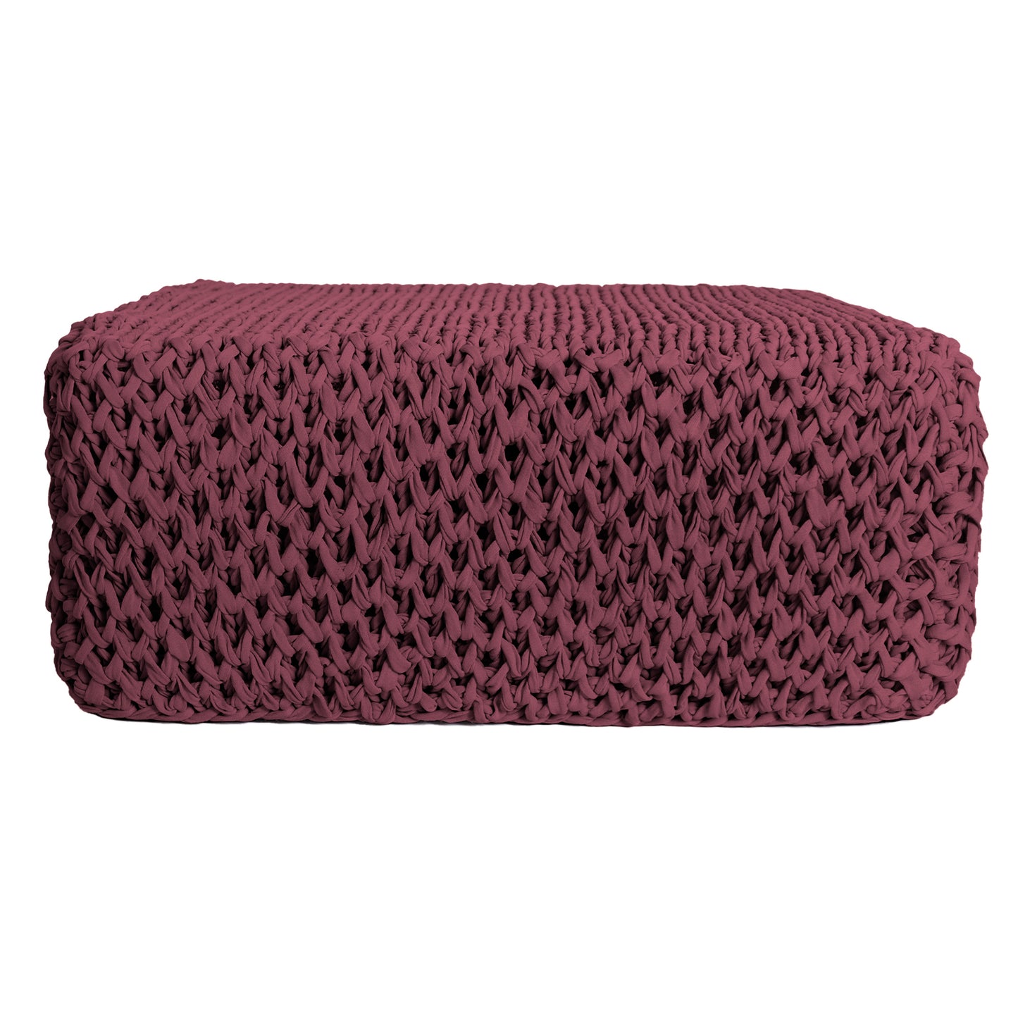 Puff Colméia Outdoor 40x100x100 Marsala