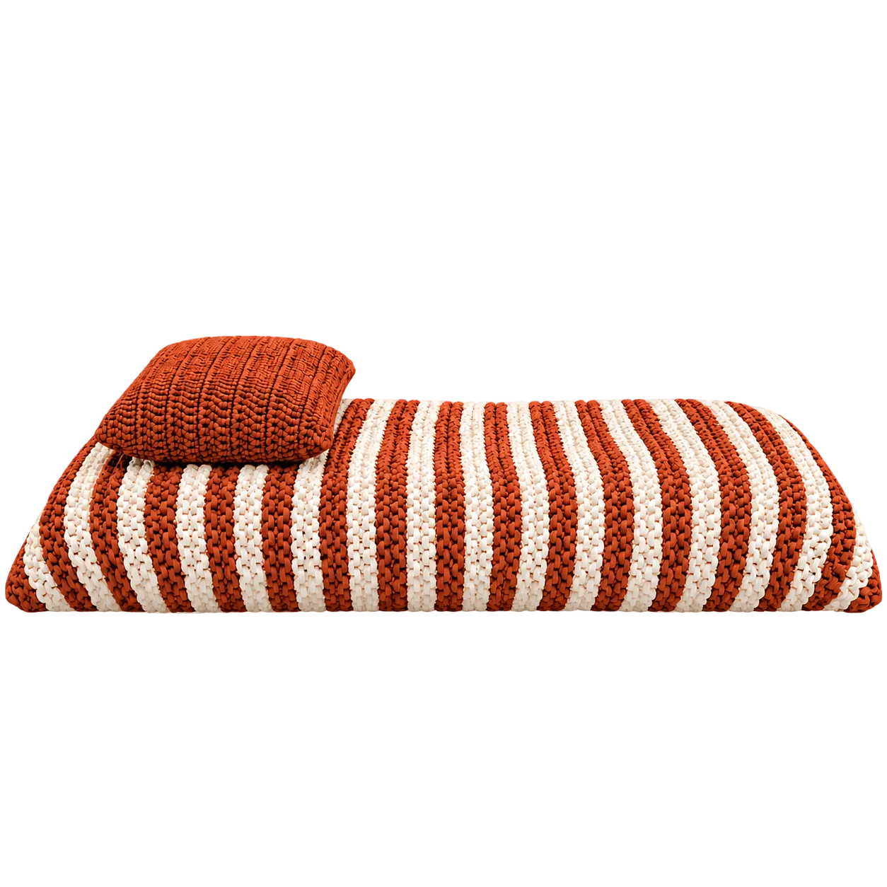 Puff Almofadão String Outdoor 90x160 Terracota