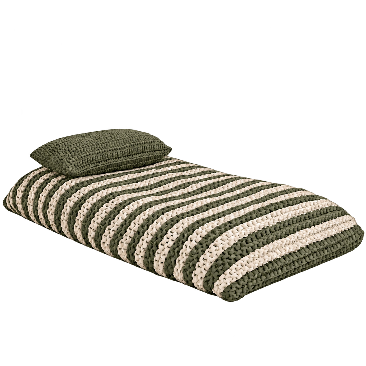Puff Almofadão String Outdoor 90x160 Verde