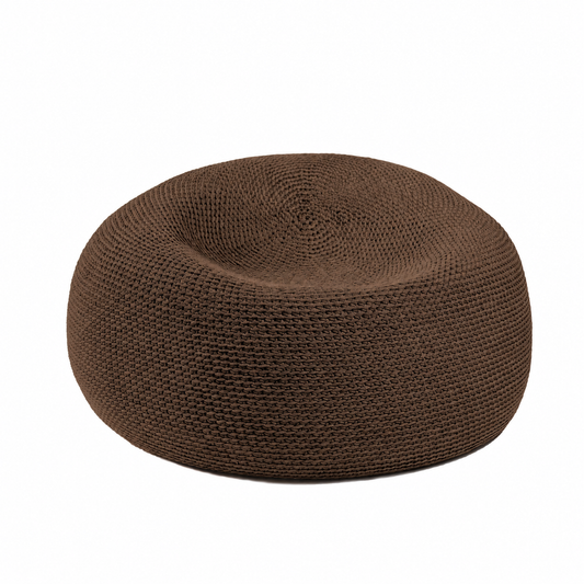 Puff em Crochê Bola Outdoor 50x100 Marrom