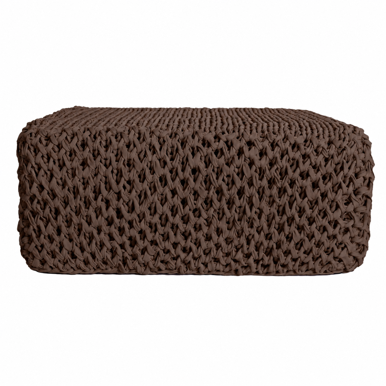 Puff Colméia Outdoor 40x100x100 Marrom