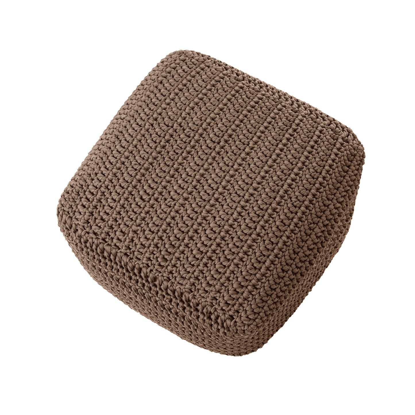 Puff Crochê Quadrado Outdoor 40x50x50 Fendi