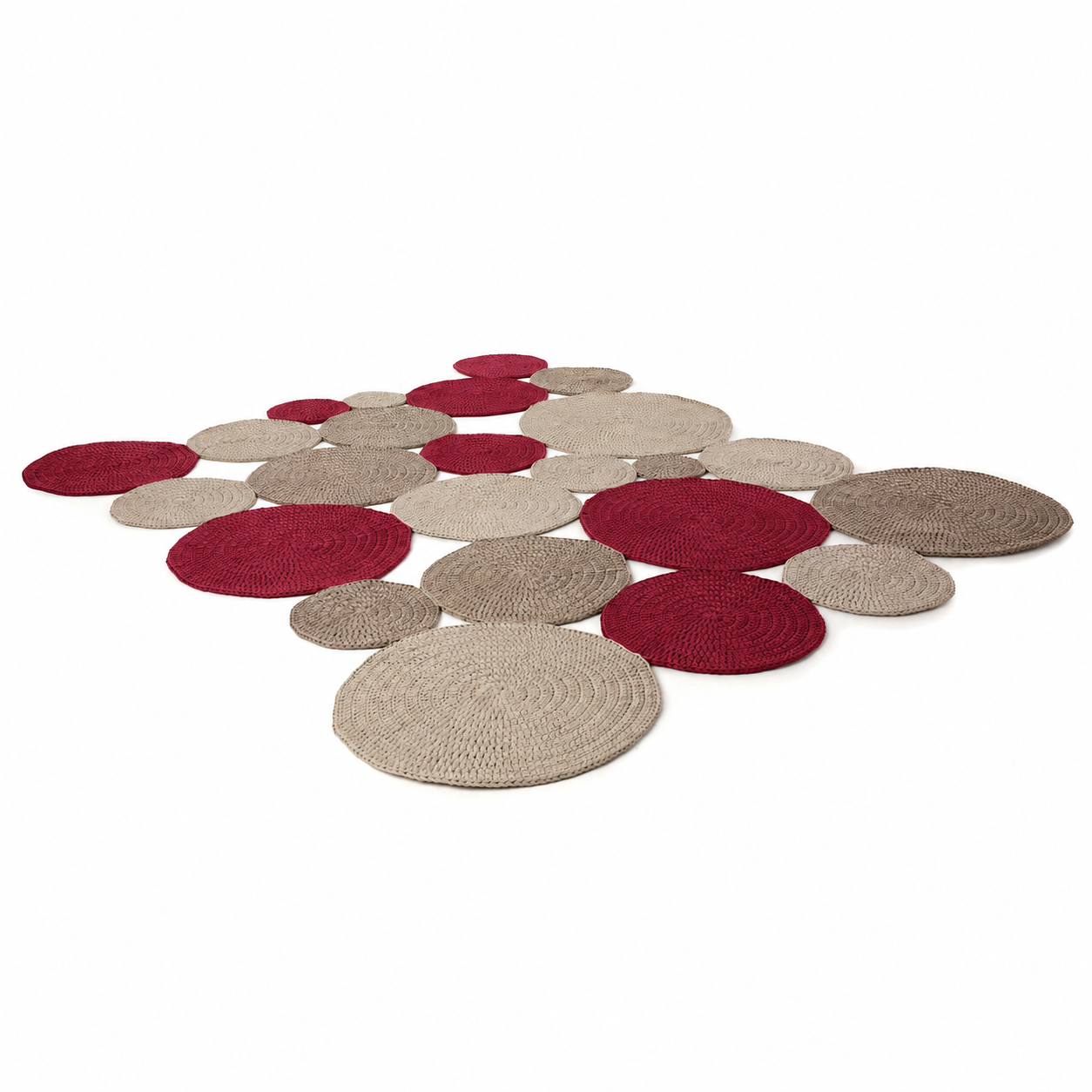 Tapete Bolas Outdoor 225x260 Cru/Fendi/Figo
