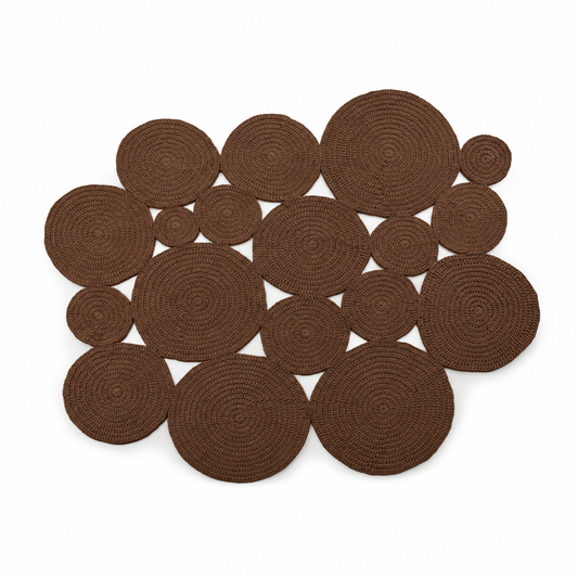 Tapete Bolas Outdoor 220x250 Marrom