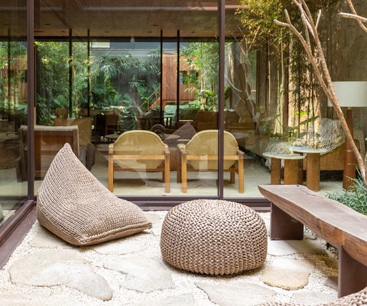 Puff String Liso Outdoor 90x120 Fendi Pronta Entrega
