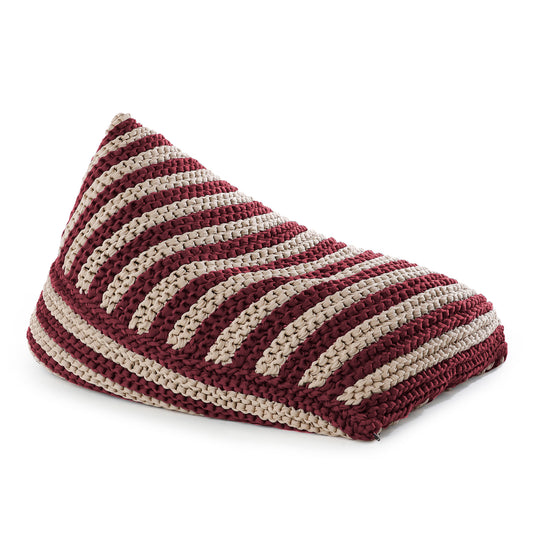 Puff String Listrado Outdoor 90x120 Marsala