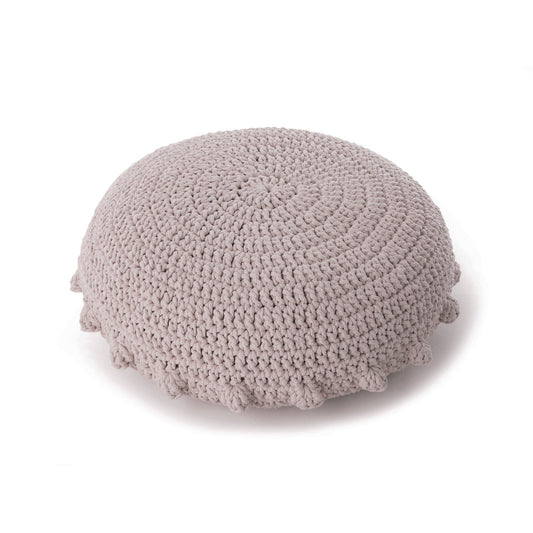 Puff Disco em crochê Rose, com fio 100% algodão.  Fechamento com zíper, possibilitando a remoção da capa para lavagem.  Dimensões: Altura - 20cm; Diâmetro - 85cm.