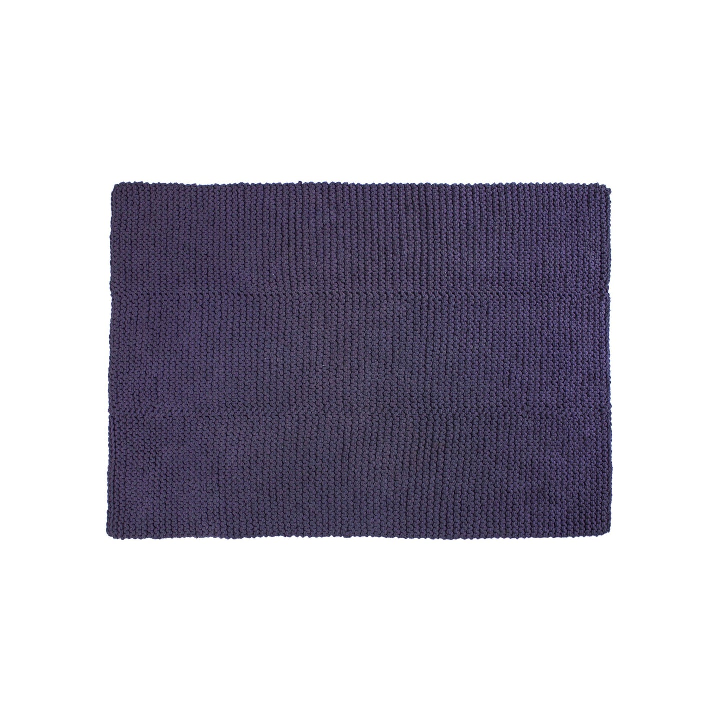 Tapete em tricô artesanal Roxo, com fio 100% algodão. Dimensões: Largura - 150cm; Comprimento - 200cm. 