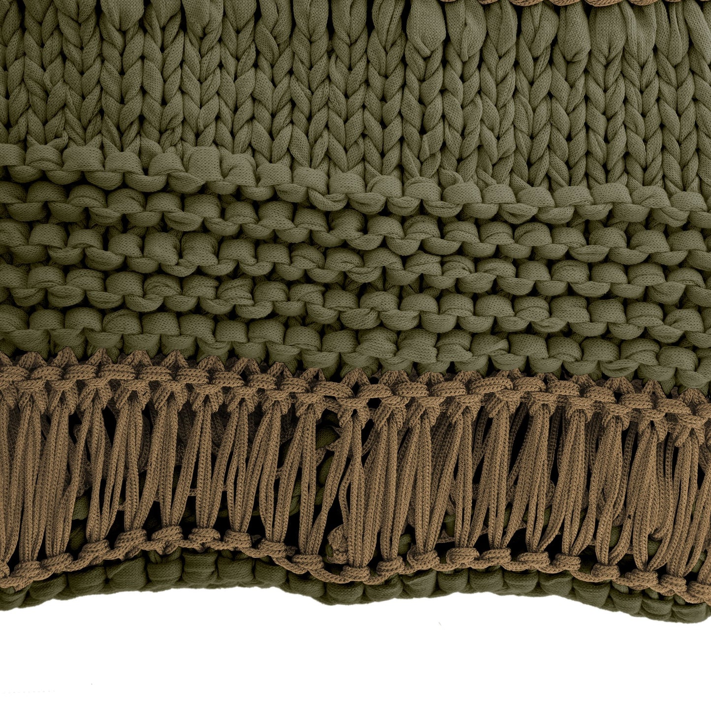 Peseira em tricô artesanal Verde, com fio 85% algodão e 15% acrílico. Dimensões: Largura - 70cm; Comprimento - 240cm. 