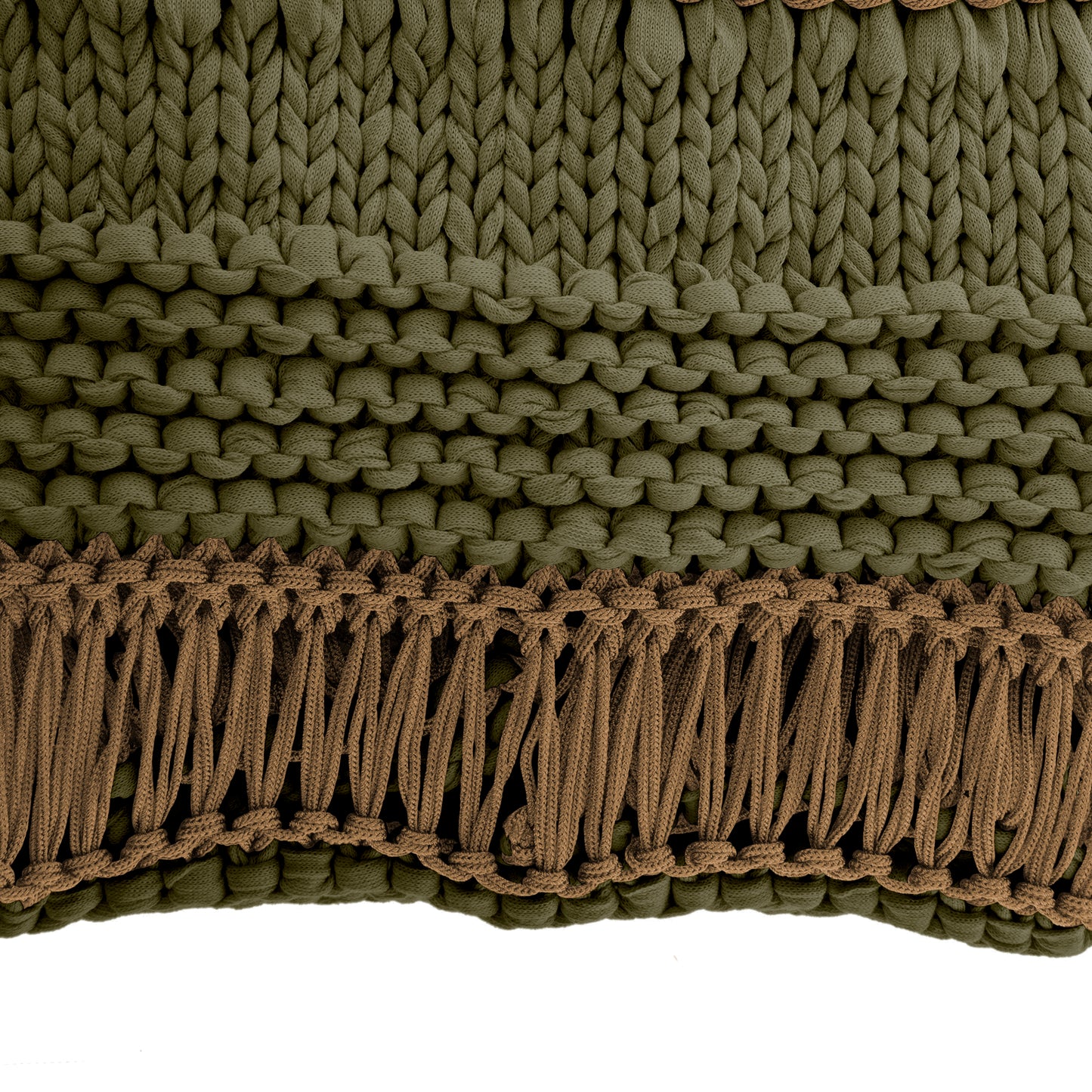 Peseira em tricô artesanal Verde, com fio 85% algodão e 15% acrílico. Dimensões: Largura - 70cm; Comprimento - 180cm. 